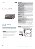 SPA-400-24 SERIES: PANEL MOUNT SMPS